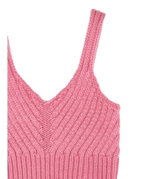 「AMAIL」 キャミソールニット FREE ネイビー レディース_画像8