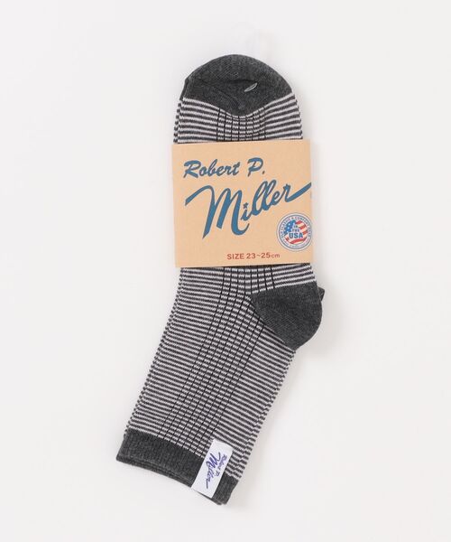 Robert P. Miller 靴下 / ソックス Mボーダー 326C レディース