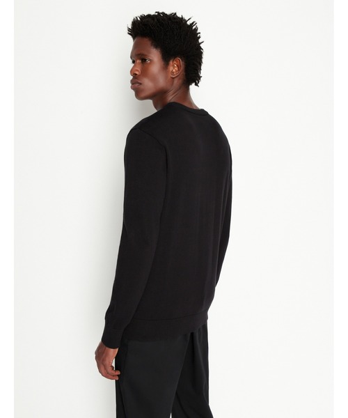 「ARMANI EXCHANGE」 長袖ニット LARGE ブラック メンズ_画像8