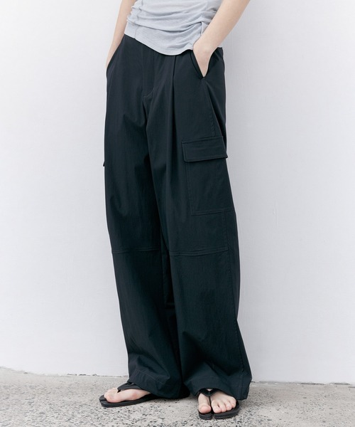 オリーブ色カーゴパンツ ルーズフィット セール】Loose fit cargo pants/ルーズフィット カーゴパンツ