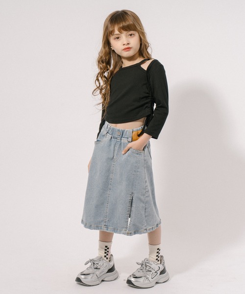 URBAN CHERRY tシャツ ドッキングホルターネックサイドギャザー
