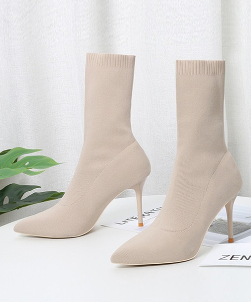 「Jasmine Grandiflorum」 ブーツ 22.5cm ブラック レディース_画像5