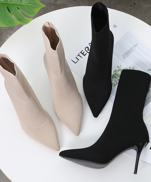 「Jasmine Grandiflorum」 ブーツ 22.5cm ブラック レディース_画像9