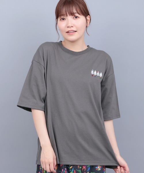 chiiiibagチーバッグ グレーTシャツ チチカカ（TITICACA） tシャツ おばけルチャTシャツ「ユニセックス