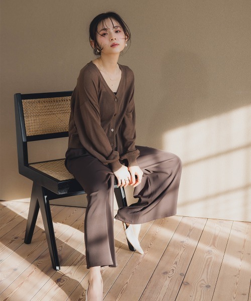カーディガン 小さいサイズ　ショート丈ニットカーディガン　低身長さん・小柄女性 レディース Petitjo カーディガン 小さいサイズ ショート丈ニット