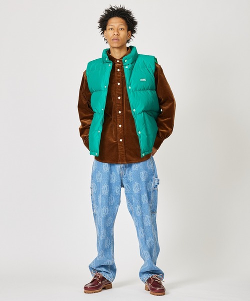 XLARGE（エクストラ ラージ） ダウンベスト X-LARGE グリーン メンズ