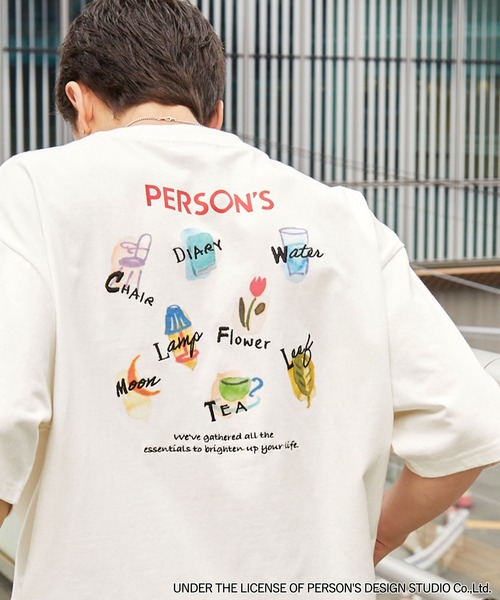 PERSONZ 　30thTシャツ PERSON'S/パーソンズ 別注 グラフィックデザインプリント 刺繍