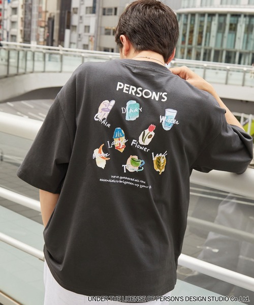 PERSONZ 　30thTシャツ PERSON'S/パーソンズ 別注 グラフィックデザインプリント 刺繍