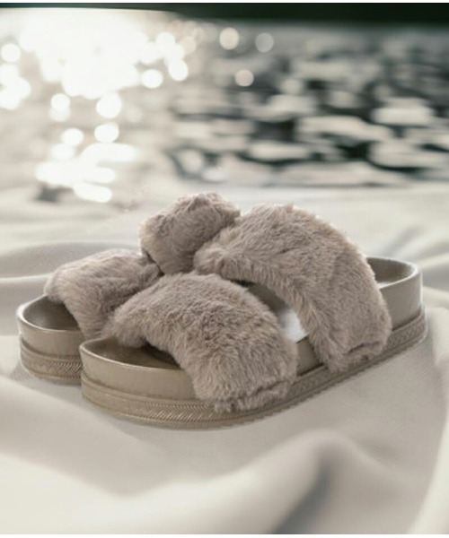 A.I サンダル ふわふわのファーサンダル レディース : ZOZOTOWN Yahoo