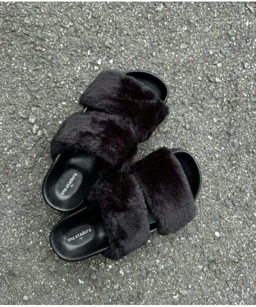 A.I サンダル ふわふわのファーサンダル レディース : ZOZOTOWN Yahoo