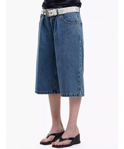 ジーンズ ルーズフィット プリーツ クロップド ハーフデニムパンツ NDK1986「MASONPRINCE」 メンズ レディース_5
