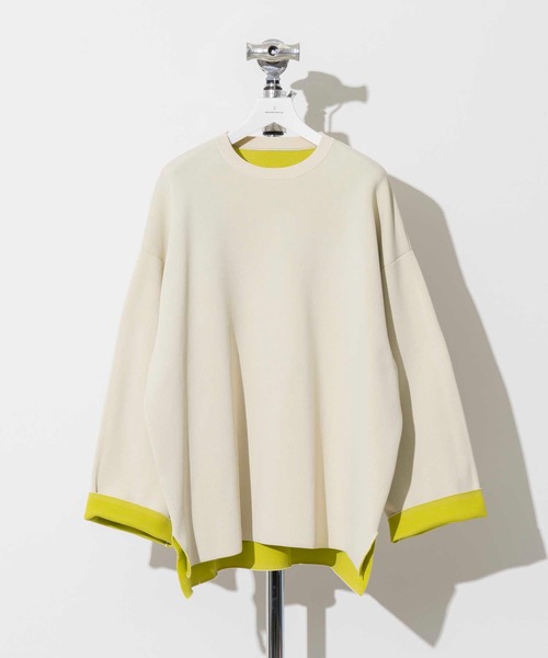 「MAISON SPECIAL」 長袖ニット 1 オフホワイト メンズ