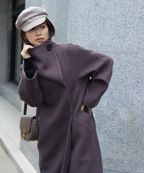 SNIDEL（スナイデル） ステンカラーコート 1 ブラウン レディース