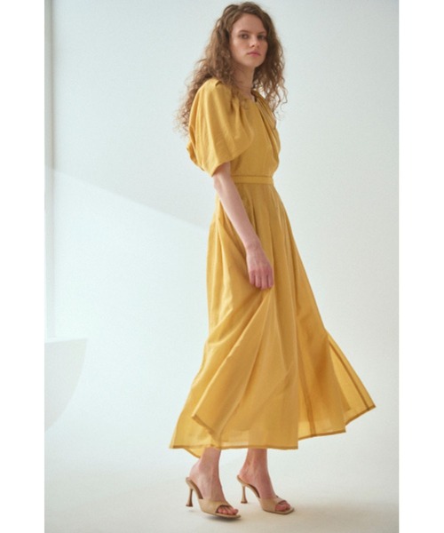 エステラケー Lizzie Dress 　バルーンケープカットアウトドレス Estella.K ワンピース Lizzie Dress バルーンケープカットアウトドレス