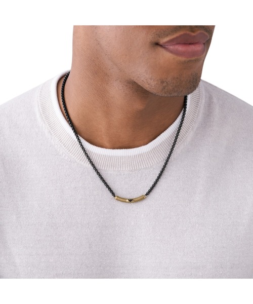 EMPORIO ARMANI ネックレス - 4105125F0026 EMPORIO ARMANI エンポリオアルマーニ ネックレス メンズ
