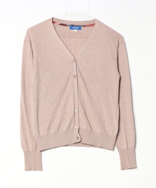 BURBERRY BLUE LABEL - Burberry Blue Label(バーバリーブルーレーベル) カーディガン サイズ38 M レディース - ベージュ 長袖 Burberry Blue Label(バーバリーブルーレーベル) カーディガン