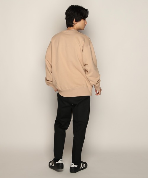 タングラムクルーネックスエットベージュLサイズ B:MING by BEAMS（ビーミング by ビームス）サカリバ クルーネック