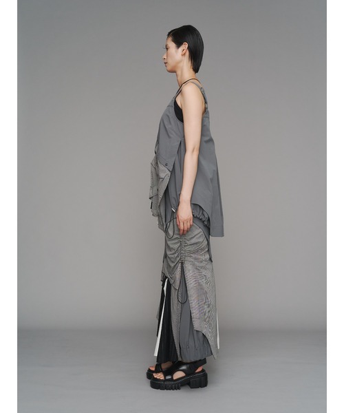 UN3D. ブラウス シャツ PATTERN MIX SHIRT CAMISOLE