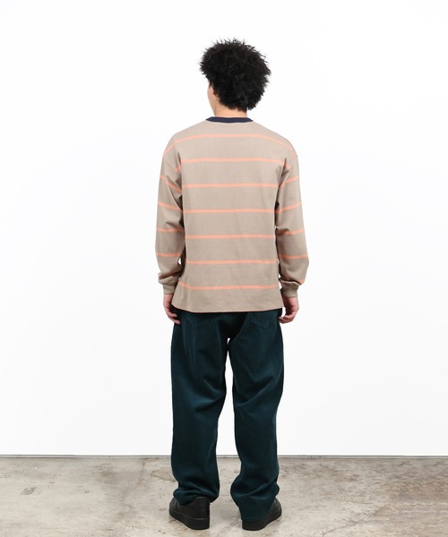 「HUF」 長袖Tシャツ LARGE ベージュ メンズ
