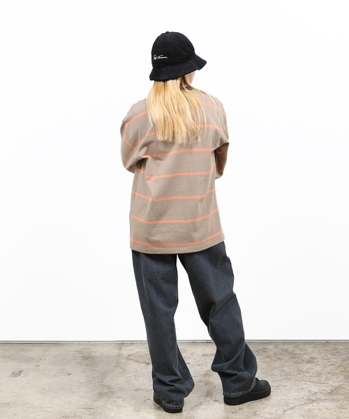 「HUF」 長袖Tシャツ LARGE ベージュ メンズ