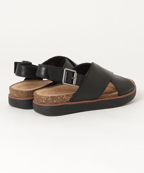「Clarks」 フラットサンダル UK4 ブラック レディース_画像2