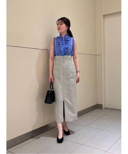 allureville スカート メランジピンヘッドサススカート