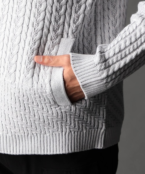 NICOLE CLUB FOR MEN（ニコルクラブフォーメン） セーター ニット 編地