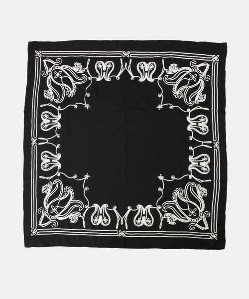 ASAUCE MELER（アソースメレ） ストール マフラー テープエンブロイ