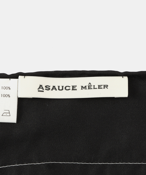 ASAUCE MELER（アソースメレ） ストール マフラー テープエンブロイ