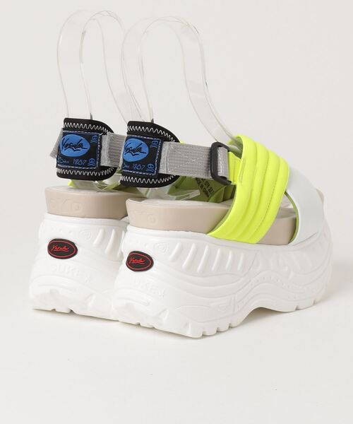 「YOSUKE」 フラットサンダル 25.0cm ブラック レディース_画像2