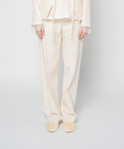 パンツ muller of yoshiokubo LINEN ZIP PANTS muller of yoshiokubo（ミュラーオブヨシオクボ） パンツ レディース