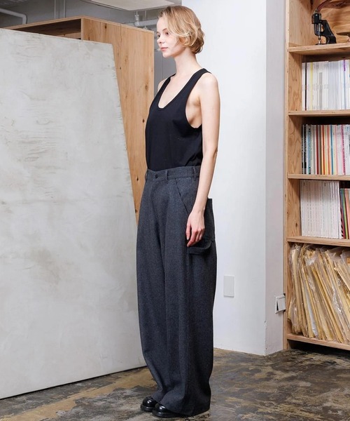 VOAAOV（ヴォアーブ） ワイドパンツ パンツ RECYCLED MELTON Pants