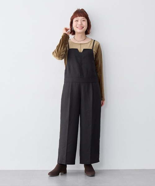 anyfee サロペット オーバーオール 「anyfee/大きいサイズ」ツイード