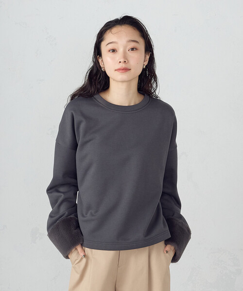 COMME CA ISM（コムサイズム） トレーナー スウェット ファー