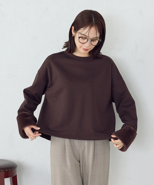 COMME CA ISM（コムサイズム） トレーナー スウェット ファー