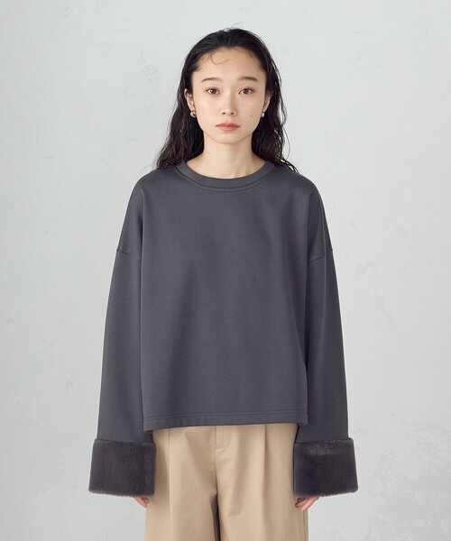 COMME CA ISM（コムサイズム） トレーナー スウェット ファー