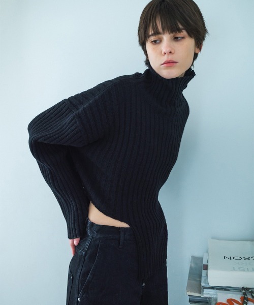 ニット セーター 「soduk」cut cut knit sweater レディース