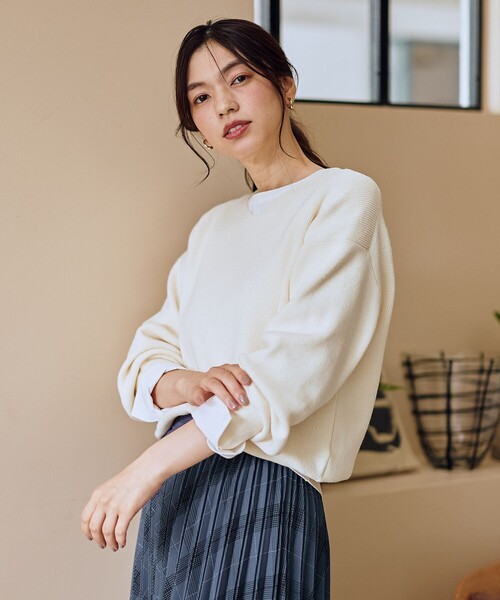 ANY（エニィ） ニット セーター 「8色展開」Vネックデイリーニット