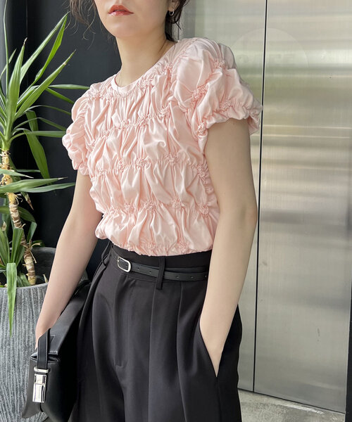 「CAPRICIEUX LE'MAGE」 半袖カットソー FREE ブラック レディース_画像4