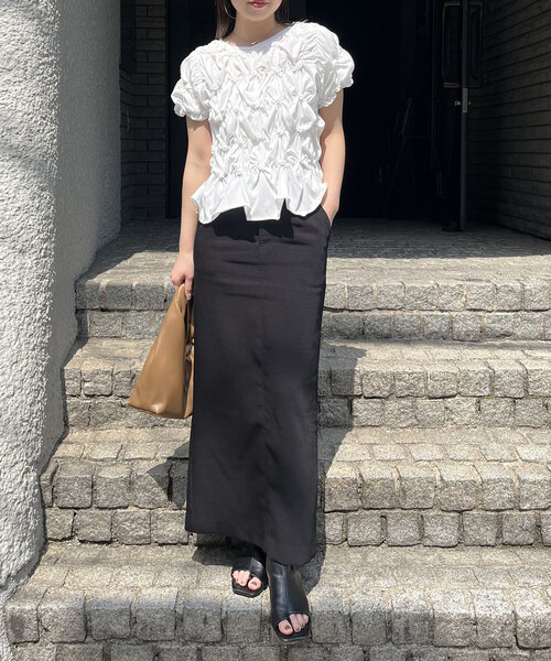 「CAPRICIEUX LE'MAGE」 半袖カットソー FREE ブラック レディース_画像6