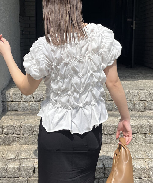 「CAPRICIEUX LE'MAGE」 半袖カットソー FREE ブラック レディース_画像9