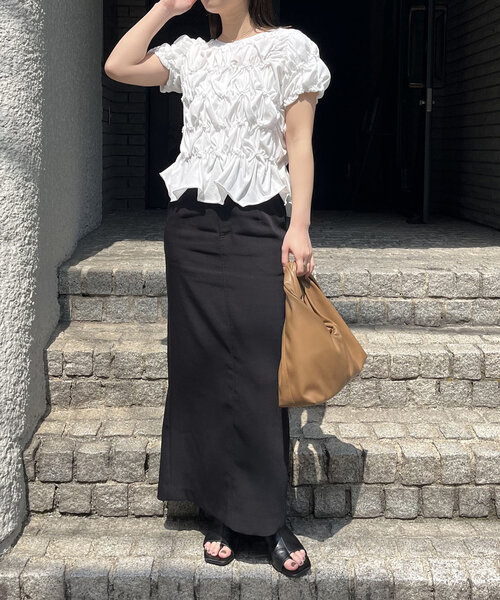 「CAPRICIEUX LE'MAGE」 半袖カットソー FREE ブラック レディース_画像10