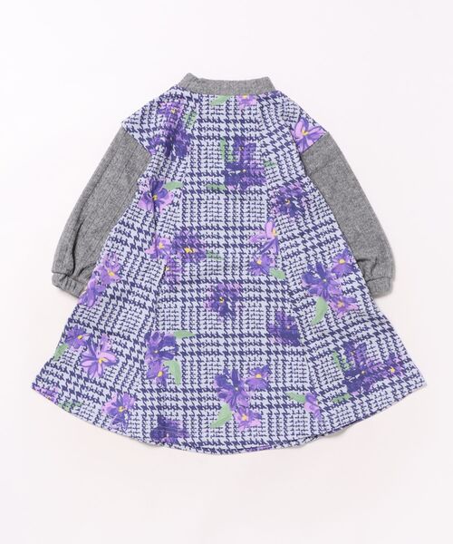 HAKKA KIDS（ハッカキッズ） ワンピース グレンチェックアートスミレ