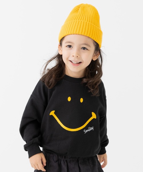 chil2 トレーナー 「スマイリーフェイス」裏毛トレーナー キッズ 子供