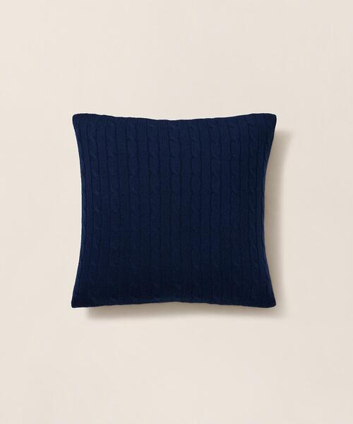 ベッド 寝具 ケーブルド カシミヤ スロー ピロー