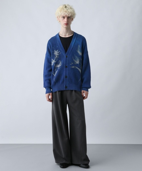 HARE（ハレ） カーディガン デジタルフラワーモチーフカーディガン