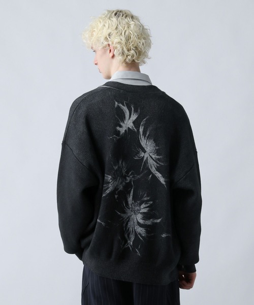 HARE（ハレ） カーディガン デジタルフラワーモチーフカーディガン