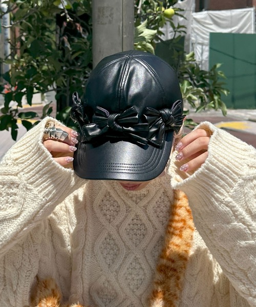 Alley Tokyo キャップ 帽子 × Casselini」リボン3コキャップ