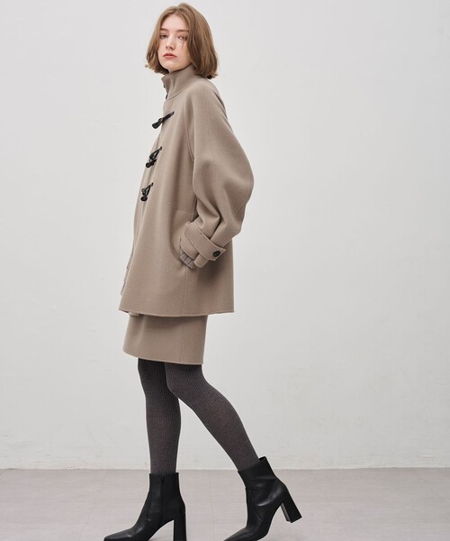 shi⭐︎【新品、未使用】uncraveメルトンリバー ミドルダッフルコート uncrave(アンクレイヴ)のメルトンリバー ミドルダッフルコート通販