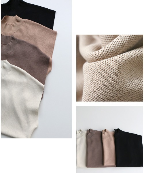 「Ehre style」 半袖ニット FREE ベージュ レディース_画像6